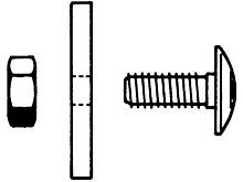Болт 8х25 с гайкой и шайбой для усиленного профиля – ТСК Дипломат